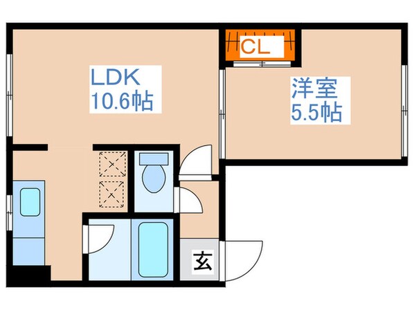 アーバンテラス南平岸の物件間取画像